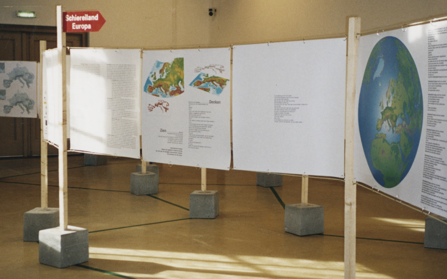 Ontwerp tentoonstelling Schiereiland Europa in Kasteel Groeneveld in Baarn
